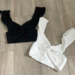 Two Shein Backless Tie Tops